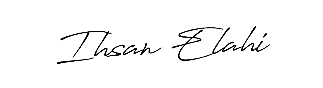 Ihsan Elahi stylish signature style. Best Handwritten Sign (Antro_Vectra_Bolder) for my name. Handwritten Signature Collection Ideas for my name Ihsan Elahi. Ihsan Elahi signature style 7 images and pictures png