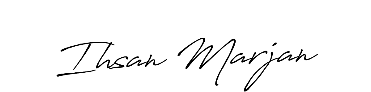 How to make Ihsan Marjan signature? Antro_Vectra_Bolder is a professional autograph style. Create handwritten signature for Ihsan Marjan name. Ihsan Marjan signature style 7 images and pictures png