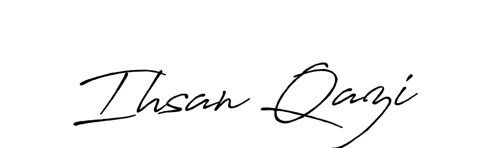 if you are searching for the best signature style for your name Ihsan Qazi. so please give up your signature search. here we have designed multiple signature styles  using Antro_Vectra_Bolder. Ihsan Qazi signature style 7 images and pictures png