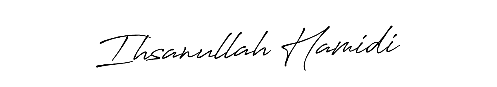 You can use this online signature creator to create a handwritten signature for the name Ihsanullah Hamidi. This is the best online autograph maker. Ihsanullah Hamidi signature style 7 images and pictures png
