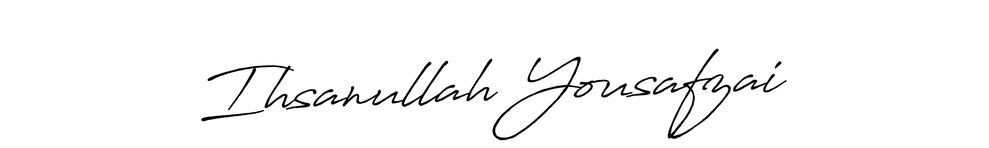 Use a signature maker to create a handwritten signature online. With this signature software, you can design (Antro_Vectra_Bolder) your own signature for name Ihsanullah Yousafzai. Ihsanullah Yousafzai signature style 7 images and pictures png