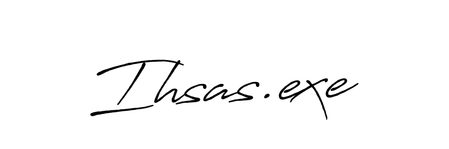 Design your own signature with our free online signature maker. With this signature software, you can create a handwritten (Antro_Vectra_Bolder) signature for name Ihsas.exe. Ihsas.exe signature style 7 images and pictures png