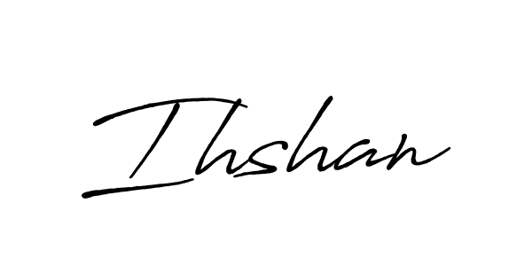 Make a beautiful signature design for name Ihshan. With this signature (Antro_Vectra_Bolder) style, you can create a handwritten signature for free. Ihshan signature style 7 images and pictures png