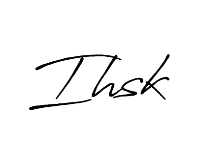 How to Draw Ihsk signature style? Antro_Vectra_Bolder is a latest design signature styles for name Ihsk. Ihsk signature style 7 images and pictures png