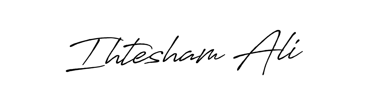 You can use this online signature creator to create a handwritten signature for the name Ihtesham Ali. This is the best online autograph maker. Ihtesham Ali signature style 7 images and pictures png