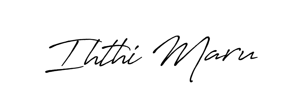 The best way (Antro_Vectra_Bolder) to make a short signature is to pick only two or three words in your name. The name Ihthi Maru include a total of six letters. For converting this name. Ihthi Maru signature style 7 images and pictures png