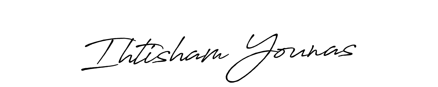 Ihtisham Younas stylish signature style. Best Handwritten Sign (Antro_Vectra_Bolder) for my name. Handwritten Signature Collection Ideas for my name Ihtisham Younas. Ihtisham Younas signature style 7 images and pictures png