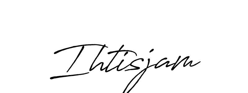 The best way (Antro_Vectra_Bolder) to make a short signature is to pick only two or three words in your name. The name Ihtisjam include a total of six letters. For converting this name. Ihtisjam signature style 7 images and pictures png