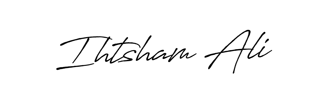 if you are searching for the best signature style for your name Ihtsham Ali. so please give up your signature search. here we have designed multiple signature styles  using Antro_Vectra_Bolder. Ihtsham Ali signature style 7 images and pictures png