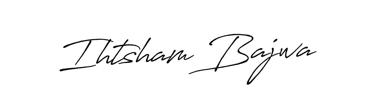 It looks lik you need a new signature style for name Ihtsham Bajwa. Design unique handwritten (Antro_Vectra_Bolder) signature with our free signature maker in just a few clicks. Ihtsham Bajwa signature style 7 images and pictures png