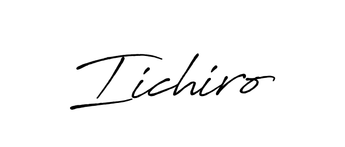 Make a beautiful signature design for name Iichiro. With this signature (Antro_Vectra_Bolder) style, you can create a handwritten signature for free. Iichiro signature style 7 images and pictures png