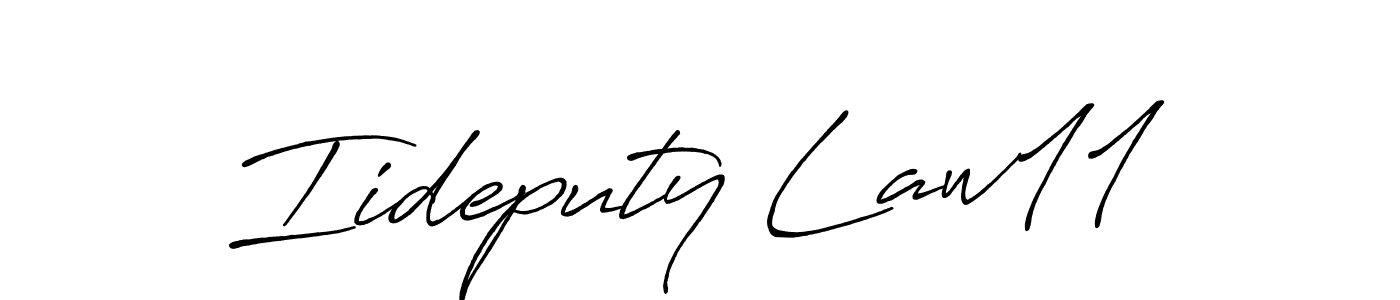 Similarly Antro_Vectra_Bolder is the best handwritten signature design. Signature creator online .You can use it as an online autograph creator for name Iideputy Law11. Iideputy Law11 signature style 7 images and pictures png