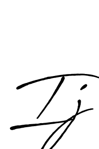 You should practise on your own different ways (Antro_Vectra_Bolder) to write your name (Ij) in signature. don't let someone else do it for you. Ij signature style 7 images and pictures png