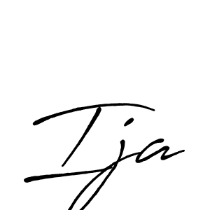 How to make Ija signature? Antro_Vectra_Bolder is a professional autograph style. Create handwritten signature for Ija name. Ija signature style 7 images and pictures png