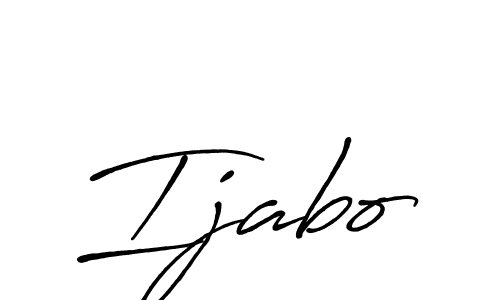 Make a beautiful signature design for name Ijabo. With this signature (Antro_Vectra_Bolder) style, you can create a handwritten signature for free. Ijabo signature style 7 images and pictures png