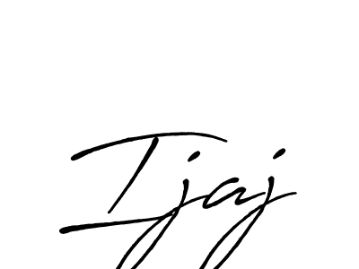 Ijaj stylish signature style. Best Handwritten Sign (Antro_Vectra_Bolder) for my name. Handwritten Signature Collection Ideas for my name Ijaj. Ijaj signature style 7 images and pictures png