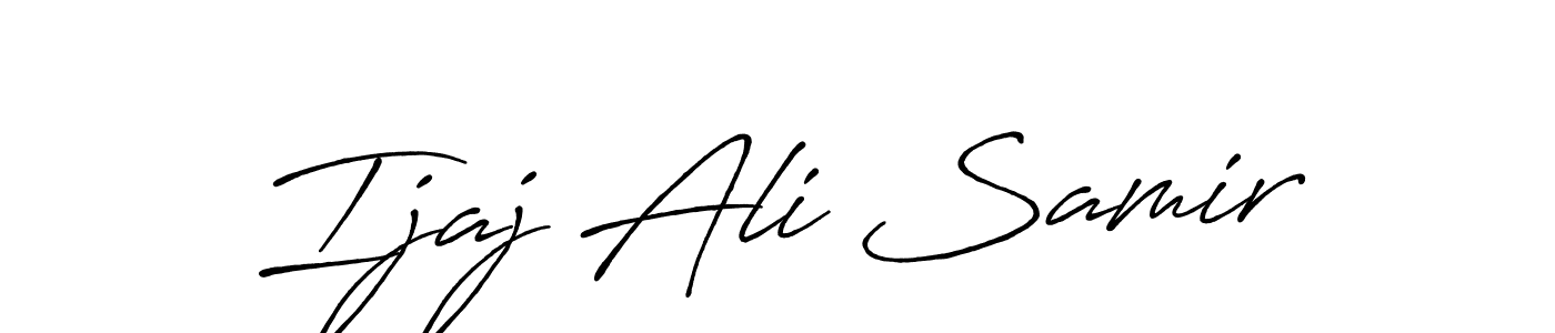 It looks lik you need a new signature style for name Ijaj Ali Samir. Design unique handwritten (Antro_Vectra_Bolder) signature with our free signature maker in just a few clicks. Ijaj Ali Samir signature style 7 images and pictures png