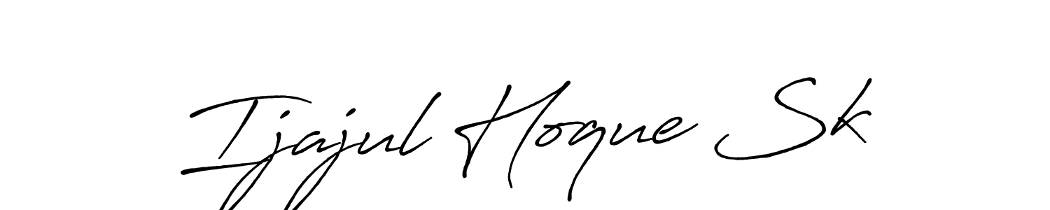 Use a signature maker to create a handwritten signature online. With this signature software, you can design (Antro_Vectra_Bolder) your own signature for name Ijajul Hoque Sk. Ijajul Hoque Sk signature style 7 images and pictures png