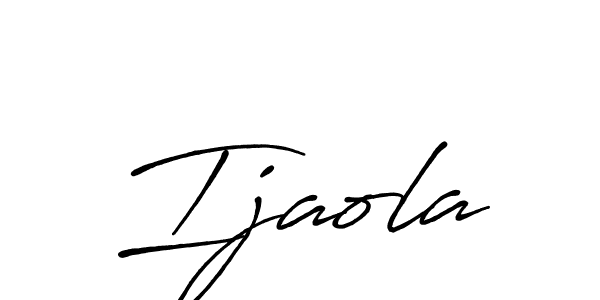 Also You can easily find your signature by using the search form. We will create Ijaola name handwritten signature images for you free of cost using Antro_Vectra_Bolder sign style. Ijaola signature style 7 images and pictures png