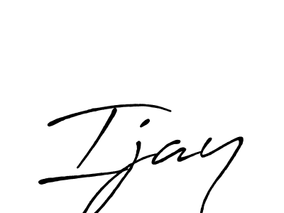 How to make Ijay signature? Antro_Vectra_Bolder is a professional autograph style. Create handwritten signature for Ijay name. Ijay signature style 7 images and pictures png