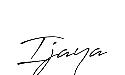 Use a signature maker to create a handwritten signature online. With this signature software, you can design (Antro_Vectra_Bolder) your own signature for name Ijaya. Ijaya signature style 7 images and pictures png