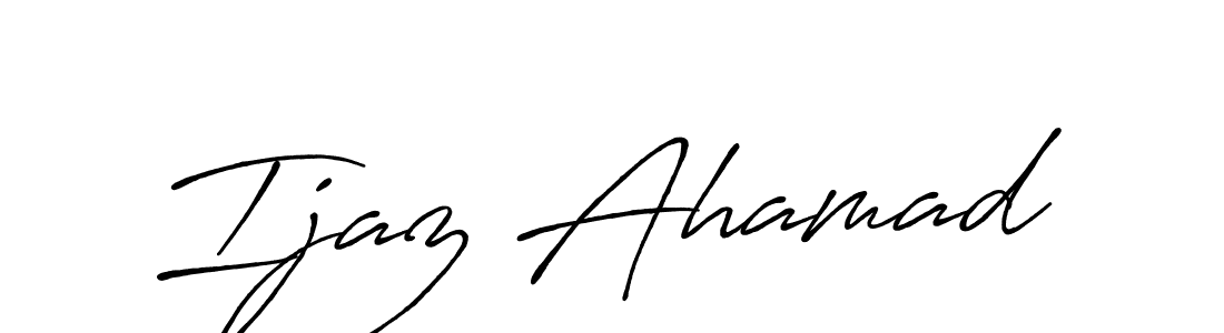 The best way (Antro_Vectra_Bolder) to make a short signature is to pick only two or three words in your name. The name Ijaz Ahamad include a total of six letters. For converting this name. Ijaz Ahamad signature style 7 images and pictures png