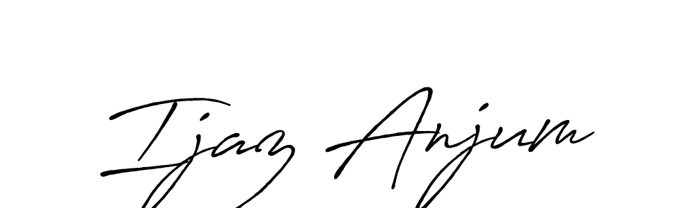 Similarly Antro_Vectra_Bolder is the best handwritten signature design. Signature creator online .You can use it as an online autograph creator for name Ijaz Anjum. Ijaz Anjum signature style 7 images and pictures png