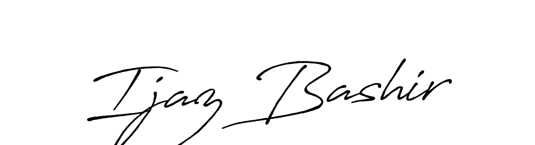 Use a signature maker to create a handwritten signature online. With this signature software, you can design (Antro_Vectra_Bolder) your own signature for name Ijaz Bashir. Ijaz Bashir signature style 7 images and pictures png