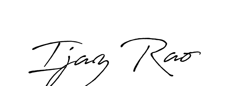Also we have Ijaz Rao name is the best signature style. Create professional handwritten signature collection using Antro_Vectra_Bolder autograph style. Ijaz Rao signature style 7 images and pictures png