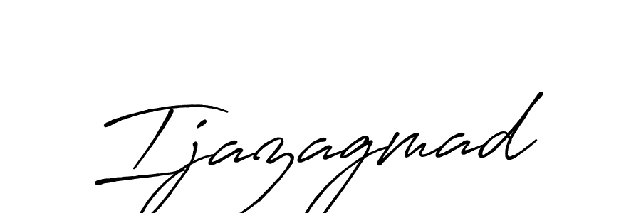 Also we have Ijazagmad name is the best signature style. Create professional handwritten signature collection using Antro_Vectra_Bolder autograph style. Ijazagmad signature style 7 images and pictures png