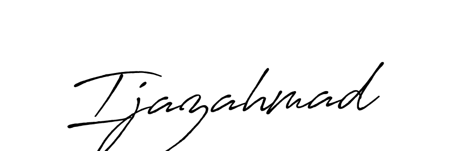 Ijazahmad stylish signature style. Best Handwritten Sign (Antro_Vectra_Bolder) for my name. Handwritten Signature Collection Ideas for my name Ijazahmad. Ijazahmad signature style 7 images and pictures png