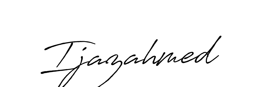 Create a beautiful signature design for name Ijazahmed. With this signature (Antro_Vectra_Bolder) fonts, you can make a handwritten signature for free. Ijazahmed signature style 7 images and pictures png