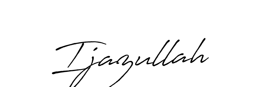 Make a beautiful signature design for name Ijazullah. With this signature (Antro_Vectra_Bolder) style, you can create a handwritten signature for free. Ijazullah signature style 7 images and pictures png