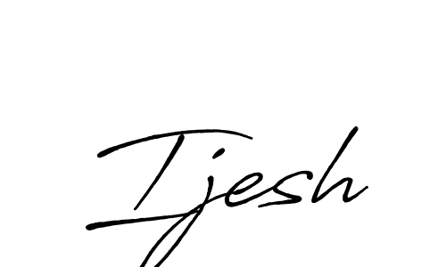 Also we have Ijesh name is the best signature style. Create professional handwritten signature collection using Antro_Vectra_Bolder autograph style. Ijesh signature style 7 images and pictures png