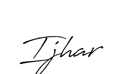 How to make Ijhar signature? Antro_Vectra_Bolder is a professional autograph style. Create handwritten signature for Ijhar name. Ijhar signature style 7 images and pictures png