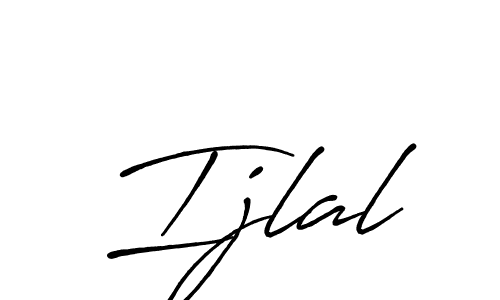 Create a beautiful signature design for name Ijlal. With this signature (Antro_Vectra_Bolder) fonts, you can make a handwritten signature for free. Ijlal signature style 7 images and pictures png