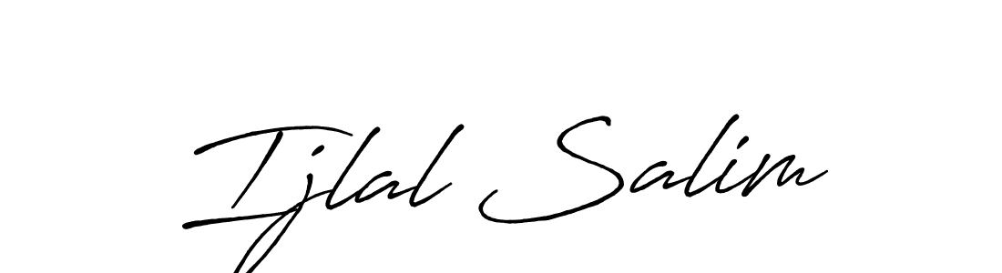How to make Ijlal Salim signature? Antro_Vectra_Bolder is a professional autograph style. Create handwritten signature for Ijlal Salim name. Ijlal Salim signature style 7 images and pictures png