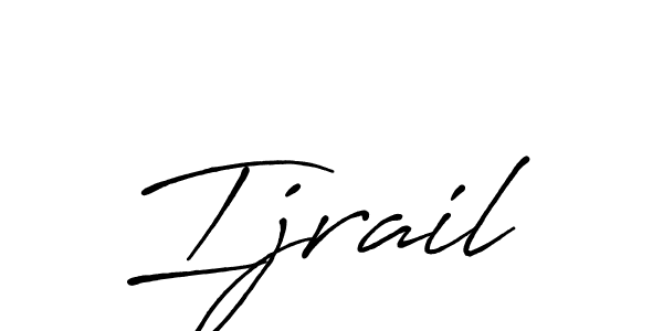 Ijrail stylish signature style. Best Handwritten Sign (Antro_Vectra_Bolder) for my name. Handwritten Signature Collection Ideas for my name Ijrail. Ijrail signature style 7 images and pictures png