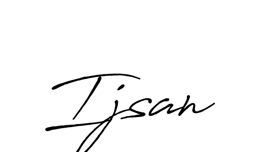 Also we have Ijsan name is the best signature style. Create professional handwritten signature collection using Antro_Vectra_Bolder autograph style. Ijsan signature style 7 images and pictures png