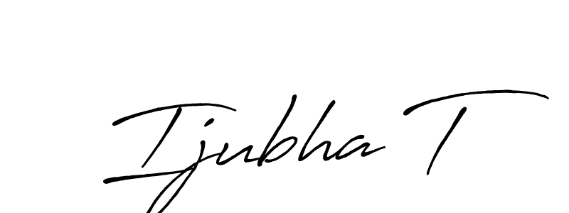 How to Draw Ijubha T signature style? Antro_Vectra_Bolder is a latest design signature styles for name Ijubha T. Ijubha T signature style 7 images and pictures png