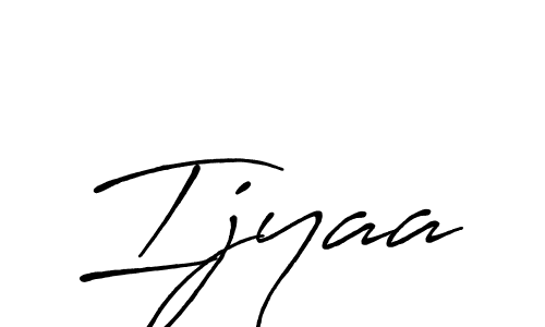 You should practise on your own different ways (Antro_Vectra_Bolder) to write your name (Ijyaa) in signature. don't let someone else do it for you. Ijyaa signature style 7 images and pictures png