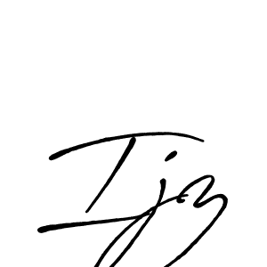 Similarly Antro_Vectra_Bolder is the best handwritten signature design. Signature creator online .You can use it as an online autograph creator for name Ijz. Ijz signature style 7 images and pictures png