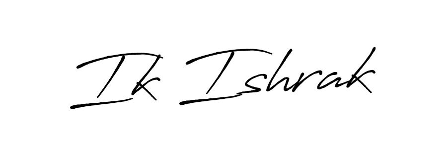 if you are searching for the best signature style for your name Ik Ishrak. so please give up your signature search. here we have designed multiple signature styles  using Antro_Vectra_Bolder. Ik Ishrak signature style 7 images and pictures png