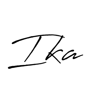 Ika stylish signature style. Best Handwritten Sign (Antro_Vectra_Bolder) for my name. Handwritten Signature Collection Ideas for my name Ika. Ika signature style 7 images and pictures png