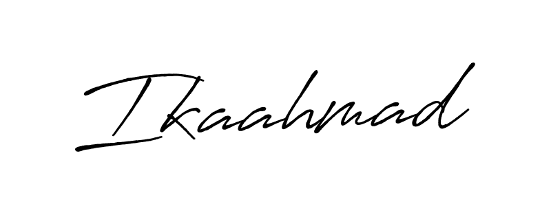 How to make Ikaahmad signature? Antro_Vectra_Bolder is a professional autograph style. Create handwritten signature for Ikaahmad name. Ikaahmad signature style 7 images and pictures png