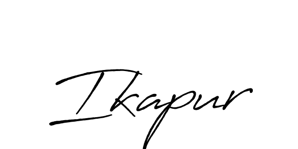 How to make Ikapur signature? Antro_Vectra_Bolder is a professional autograph style. Create handwritten signature for Ikapur name. Ikapur signature style 7 images and pictures png