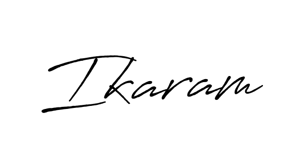 if you are searching for the best signature style for your name Ikaram. so please give up your signature search. here we have designed multiple signature styles  using Antro_Vectra_Bolder. Ikaram signature style 7 images and pictures png