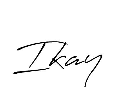 Create a beautiful signature design for name Ikay. With this signature (Antro_Vectra_Bolder) fonts, you can make a handwritten signature for free. Ikay signature style 7 images and pictures png