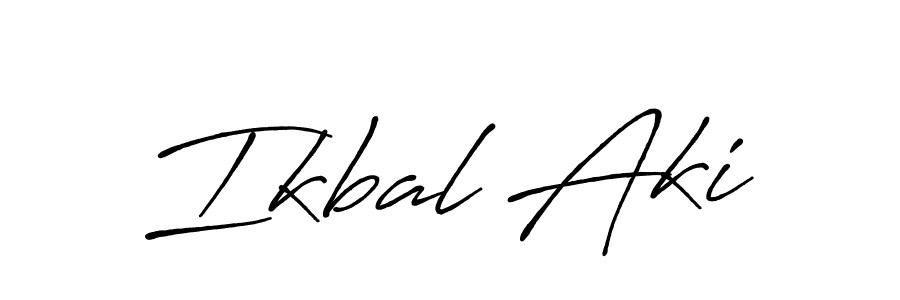 You should practise on your own different ways (Antro_Vectra_Bolder) to write your name (Ikbal Aki) in signature. don't let someone else do it for you. Ikbal Aki signature style 7 images and pictures png
