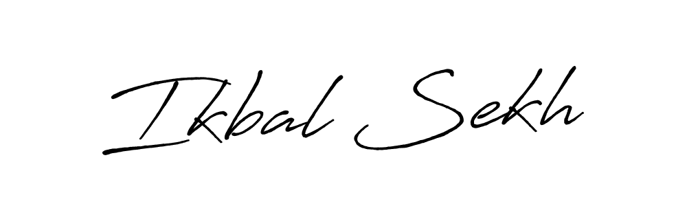 Also we have Ikbal Sekh name is the best signature style. Create professional handwritten signature collection using Antro_Vectra_Bolder autograph style. Ikbal Sekh signature style 7 images and pictures png